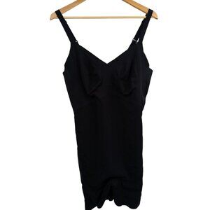 HoneyLove SuperPower Mid Thigh Shorts Bodysuit Shaper Bra Size 3X Black Multiway